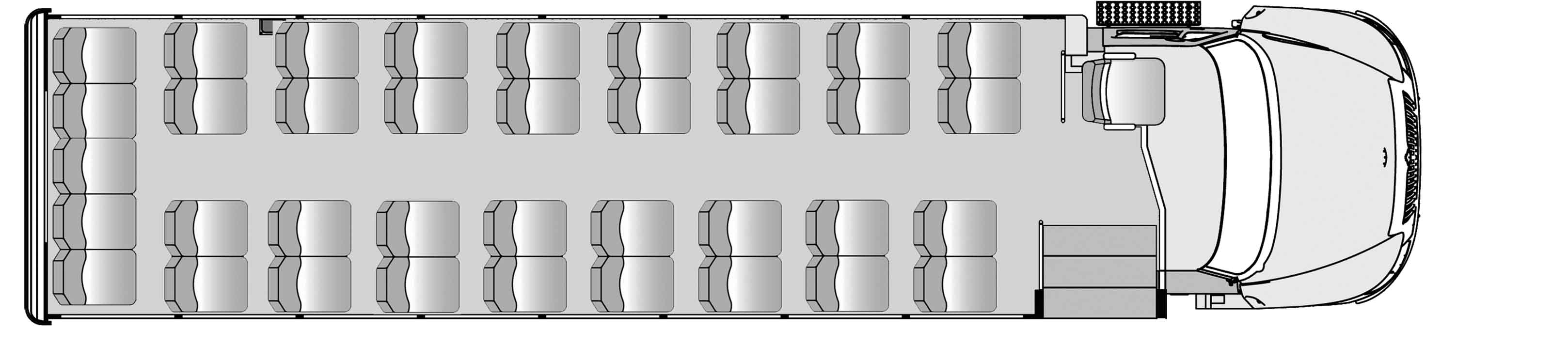 37 Passenger Plus Driver Floorplan Image